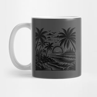 Sunset and Palms Tropical Paradise Escape Mug